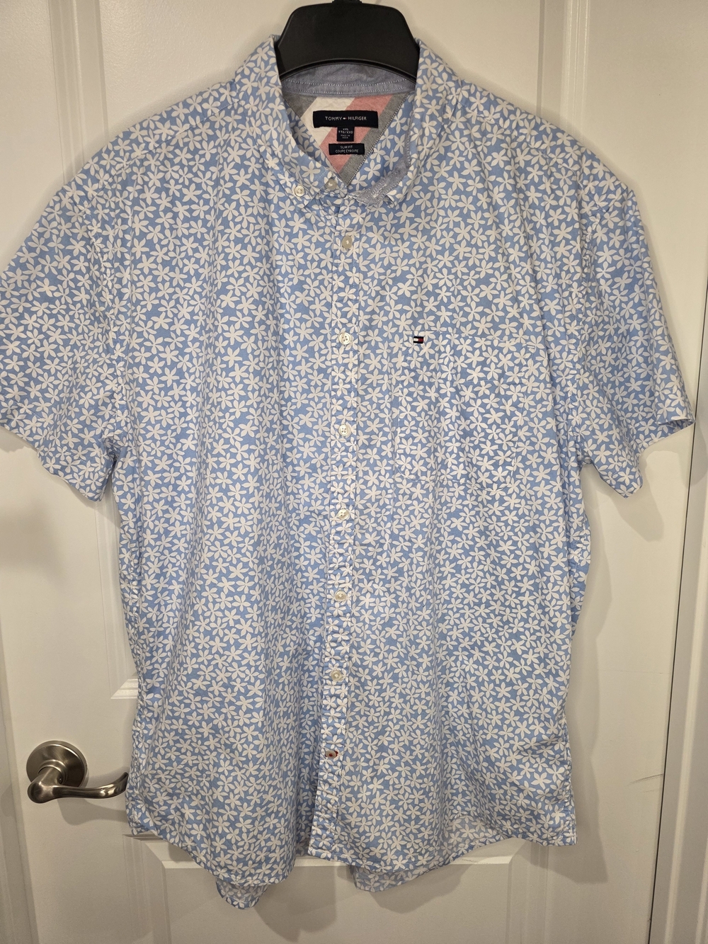 Tommy Hilfiger Short Sleeve Floral Print Poplin Shirt